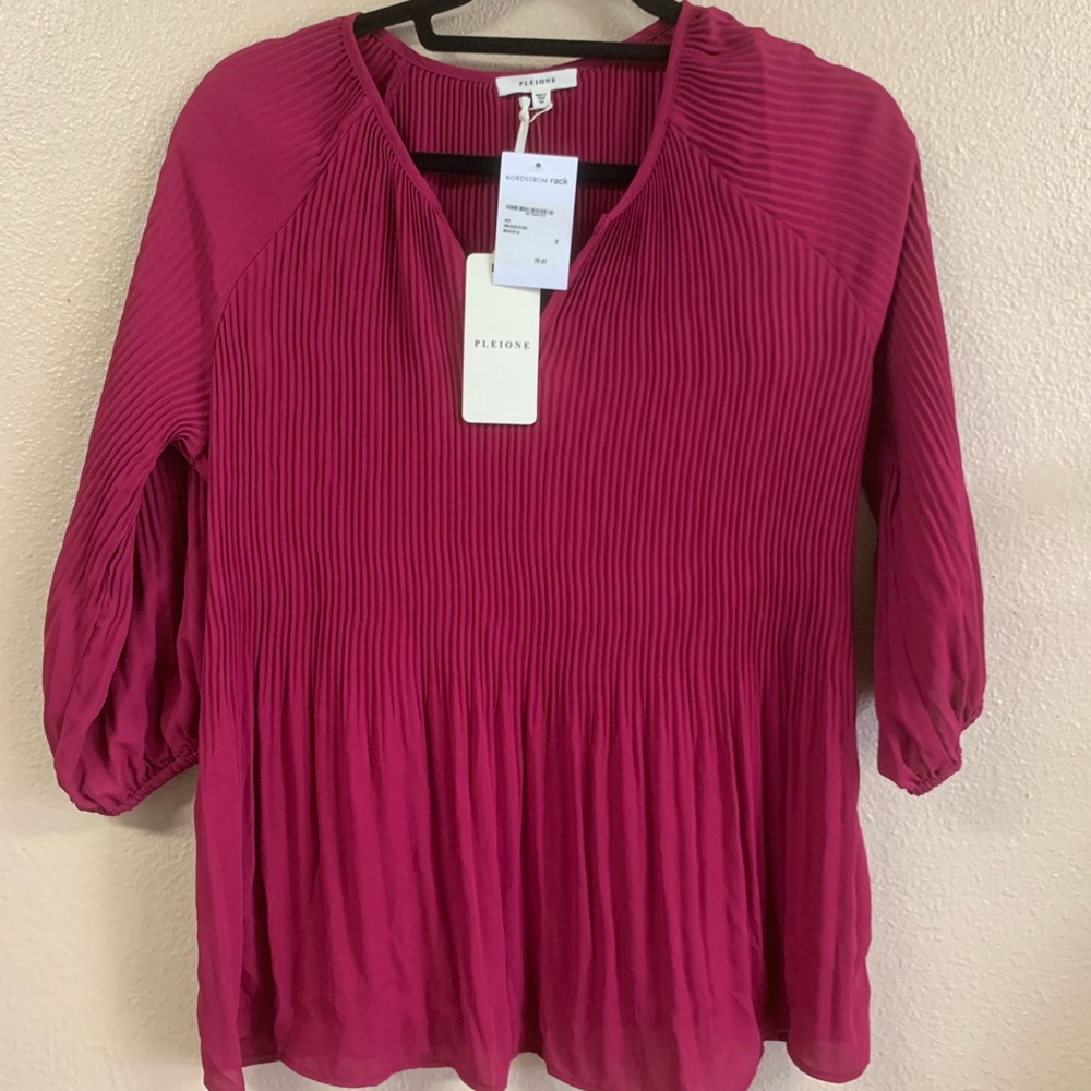NWT Pleione plum blouse XS